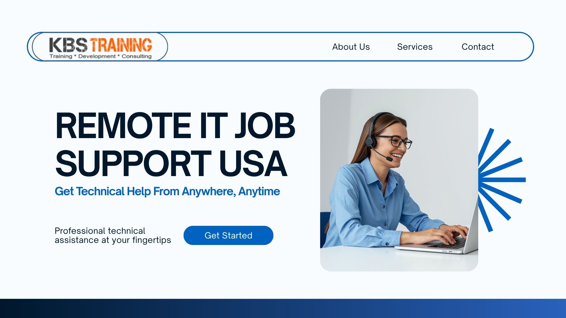 Remote IT Job Support USA Get Technical Help From Anywhere, Anytime_KBS_Training